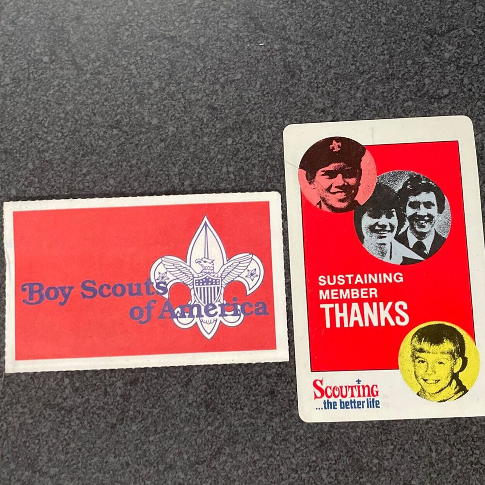 1980s Tamarack NJ Boy Scout BSA Sustaining Member Committee Chairman Cards